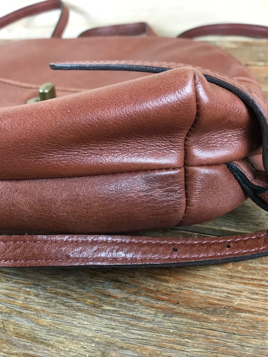 Vintage Margot New York Soft Brown Leather Backpack Purse EUC